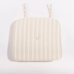 The Al Fresco Chair Cushion - Monaco Natural Stripe^Business & Pleasure Co. Hot