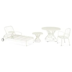 The Al Fresco Sun Lounger - Antique White^Business & Pleasure Co. New