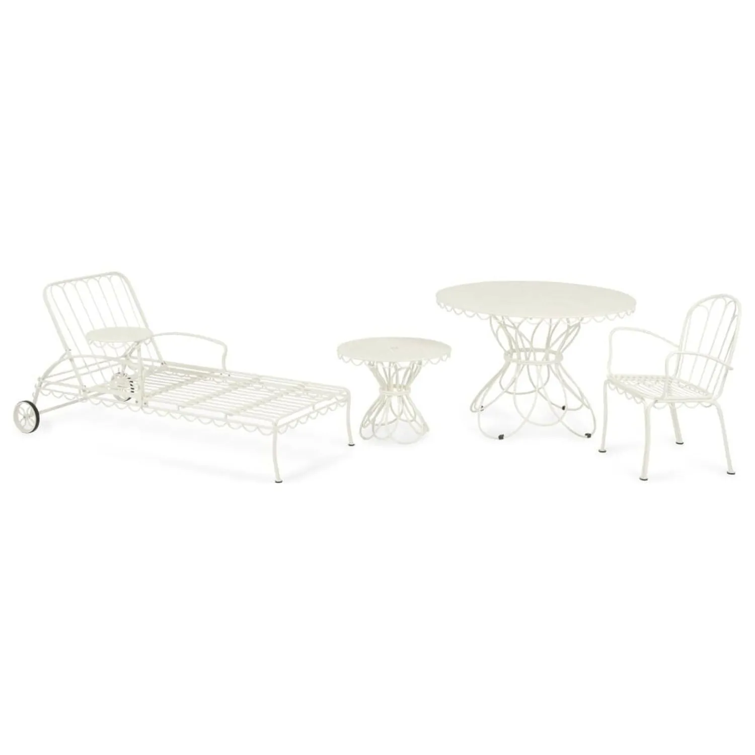 The Al Fresco Sun Lounger - Antique White^Business & Pleasure Co. New