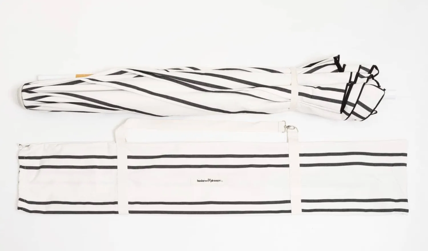 The Amalfi Umbrella - Black Two Stripe^Business & Pleasure Co. Sale
