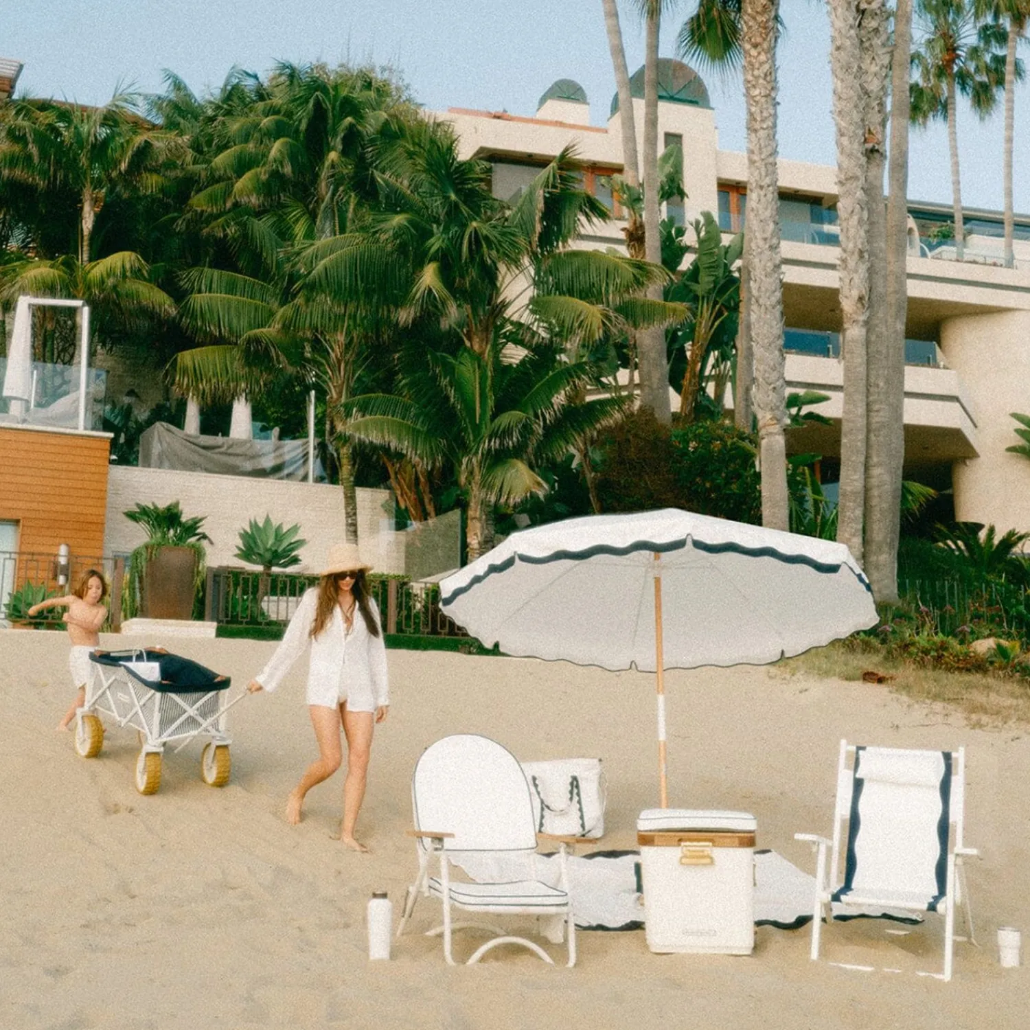 The Beach Cart - Laurens Navy Stripe^Business & Pleasure Co. Fashion