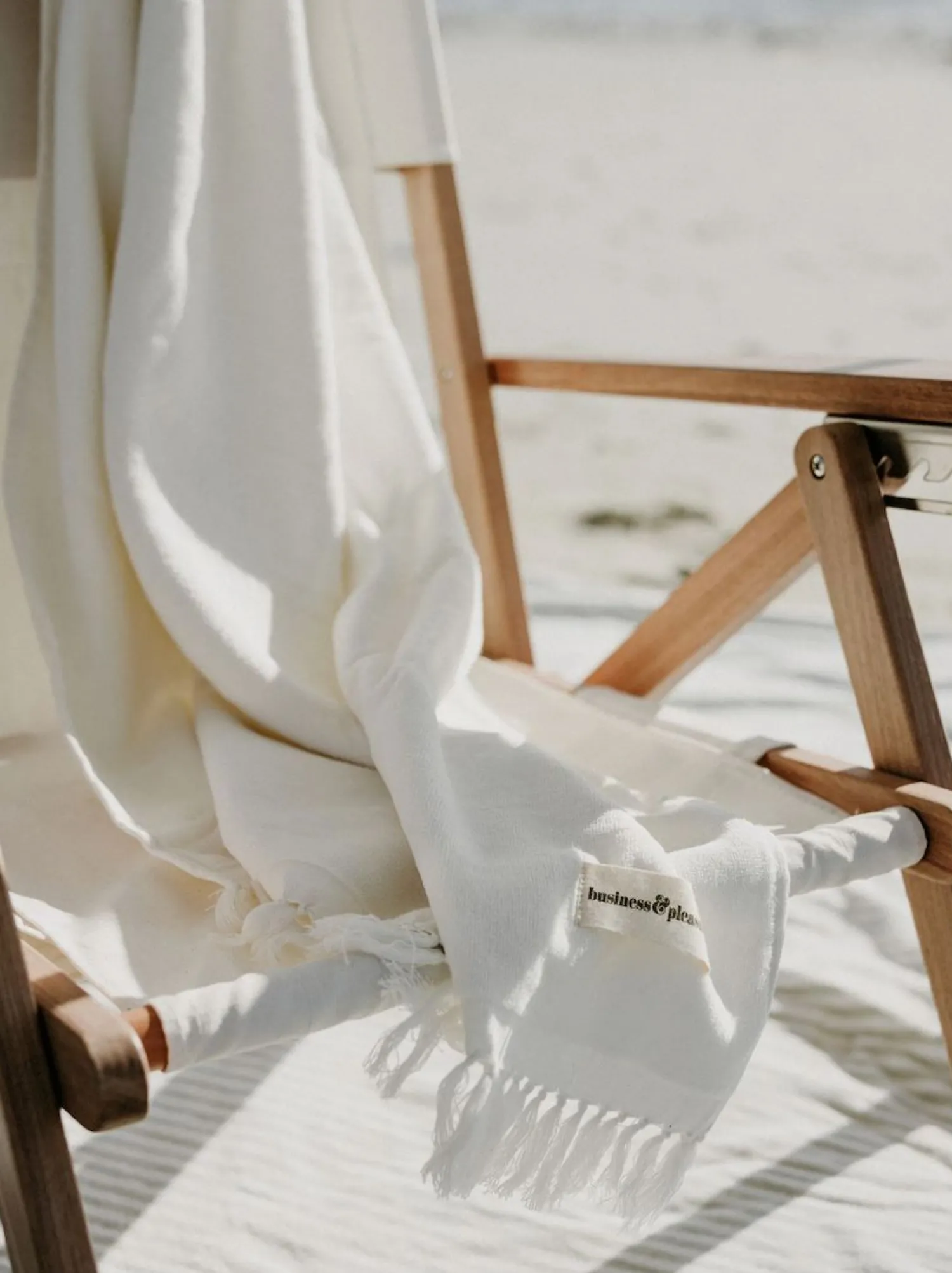 The Beach Towel - Antique White^Business & Pleasure Co. Clearance