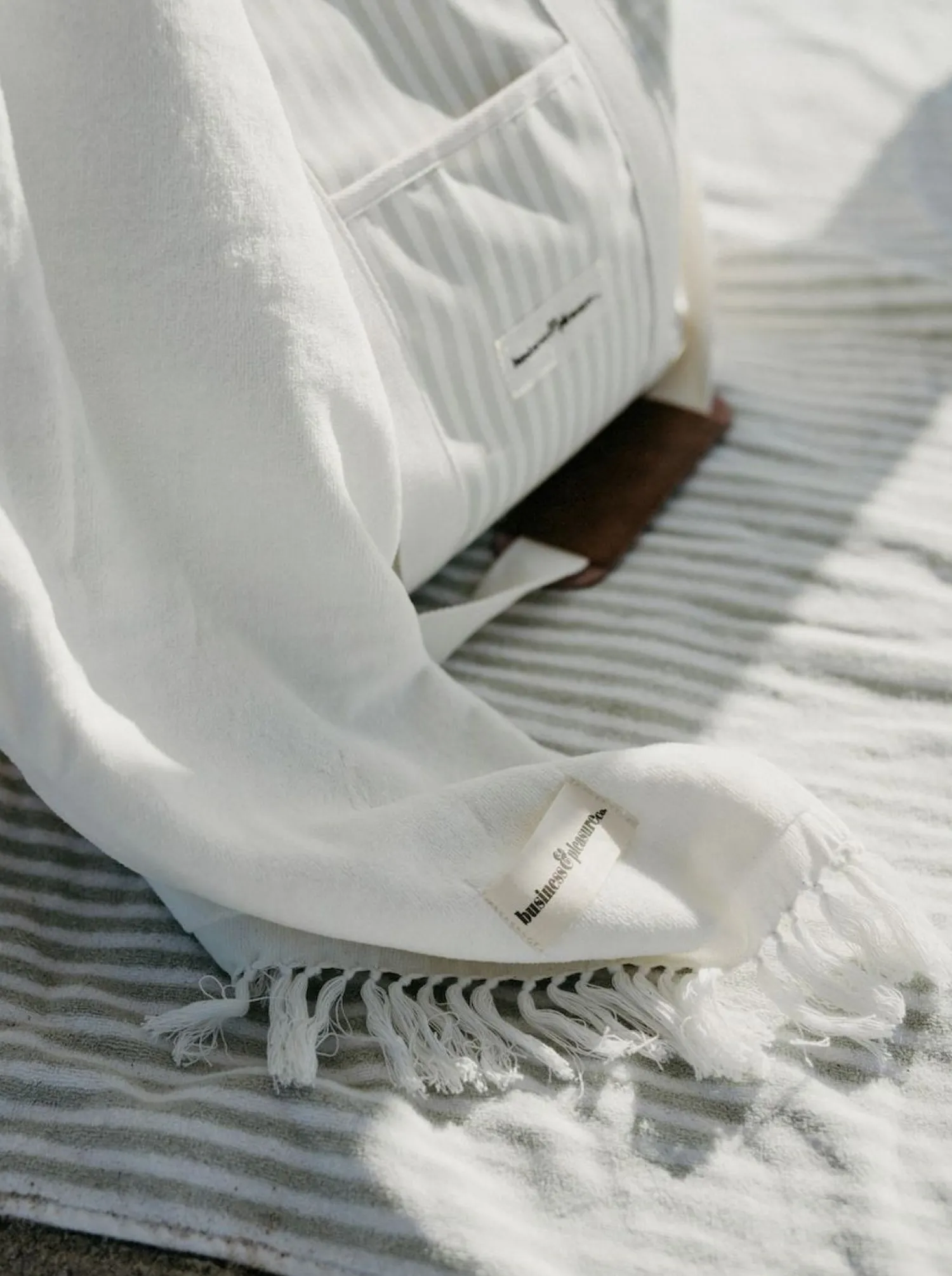 The Beach Towel - Antique White^Business & Pleasure Co. Clearance