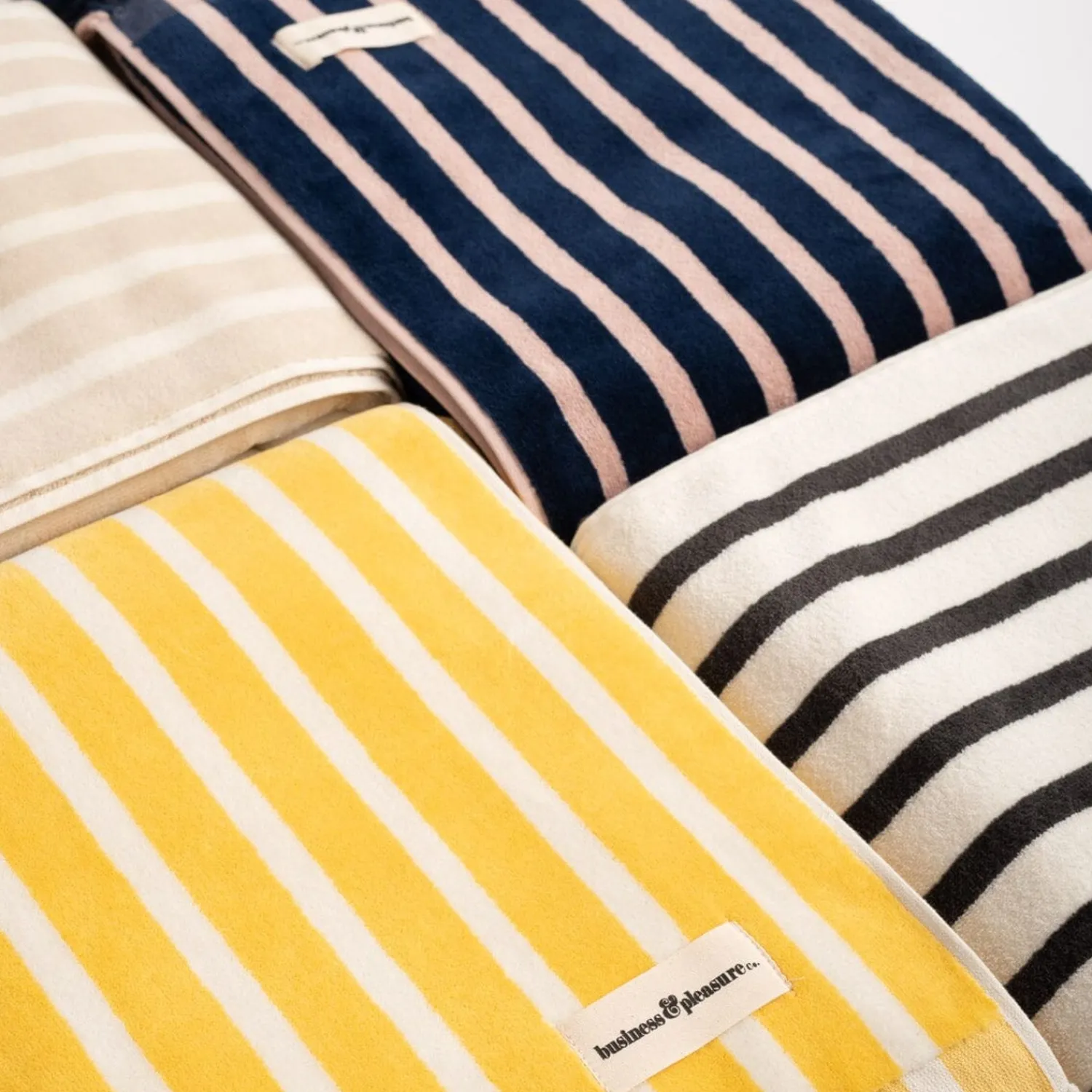 The Beach Towel - Monaco Mimosa Stripe^Business & Pleasure Co. Outlet