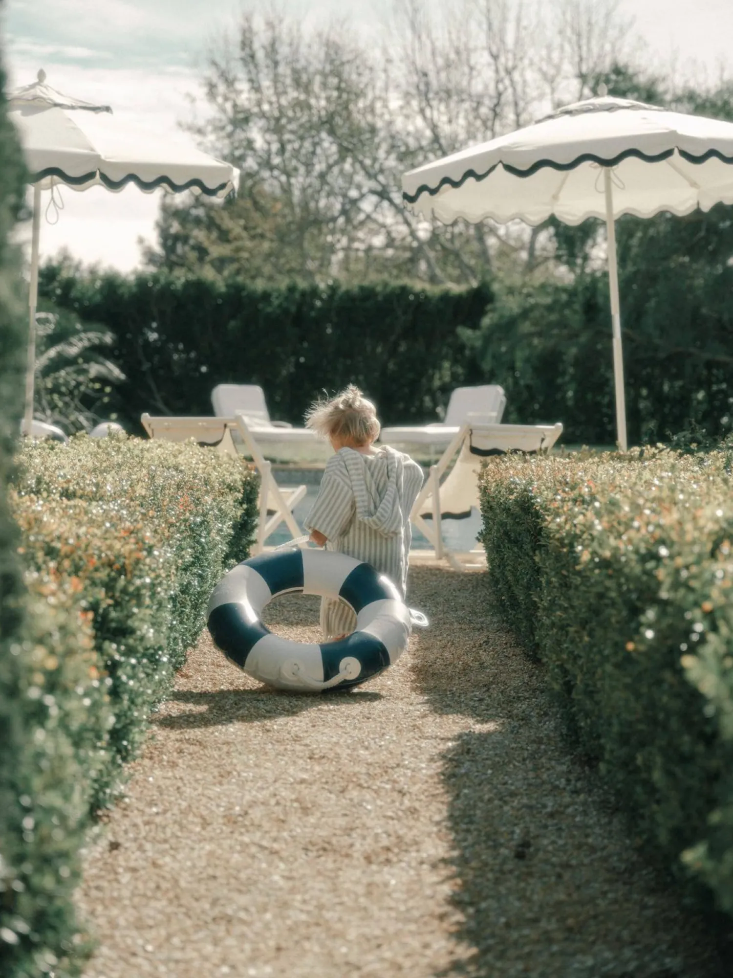 The Classic Pool Float - Small - Rivie White^Business & Pleasure Co. Sale