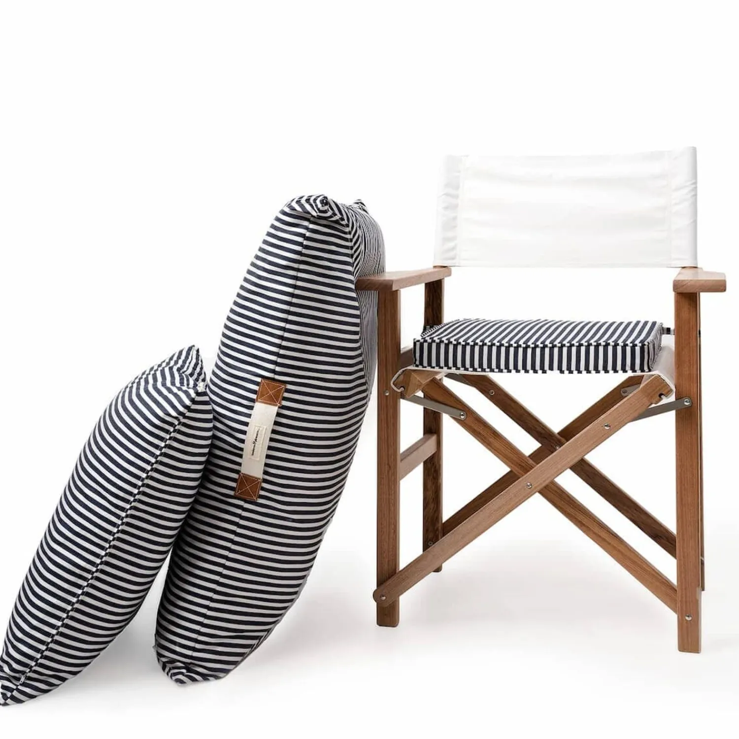 The Euro Throw Pillow - Lauren'S Navy Stripe^Business & Pleasure Co. Hot