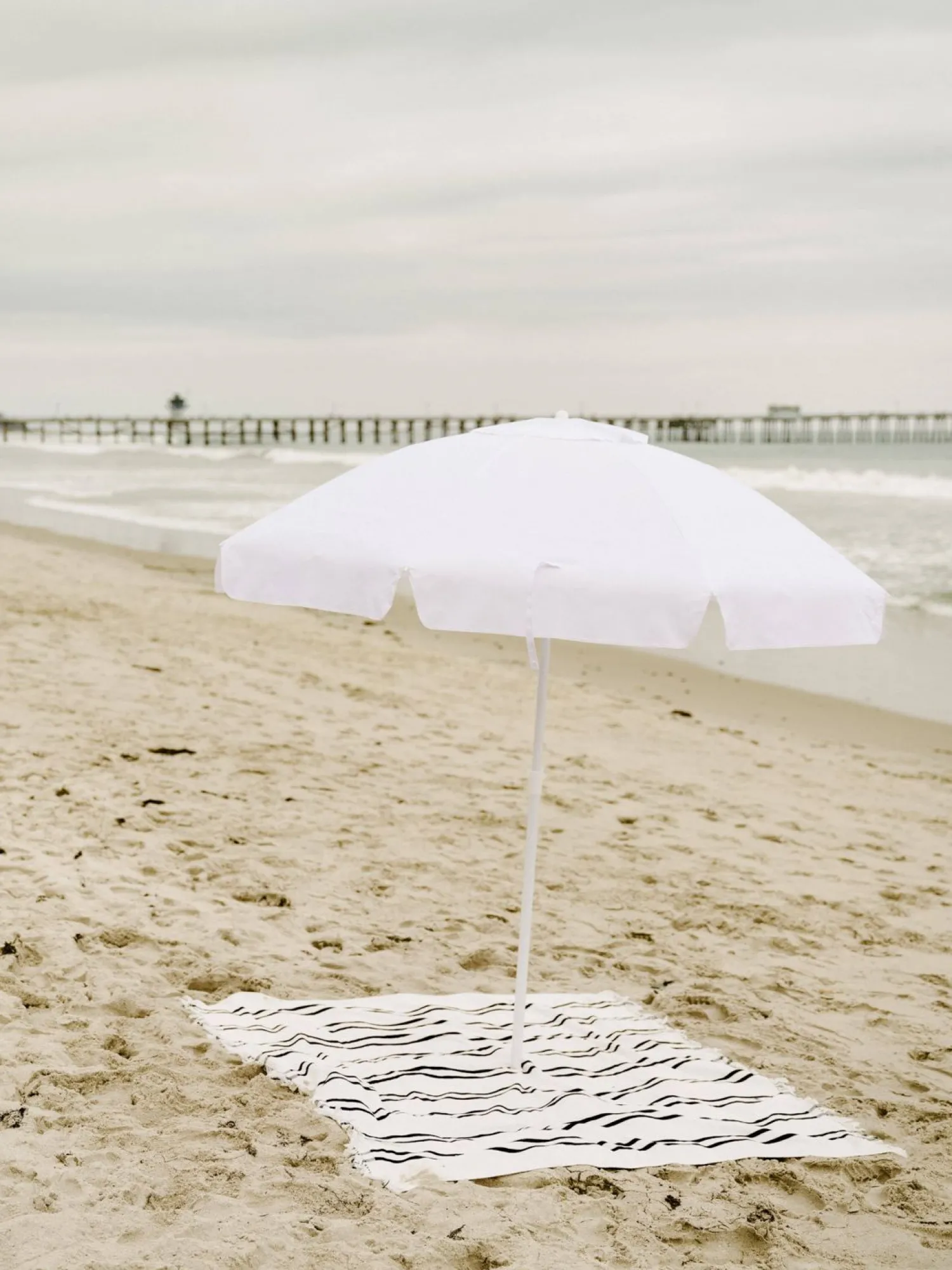 The Family Beach Umbrella - Antique White^Business & Pleasure Co. Best
