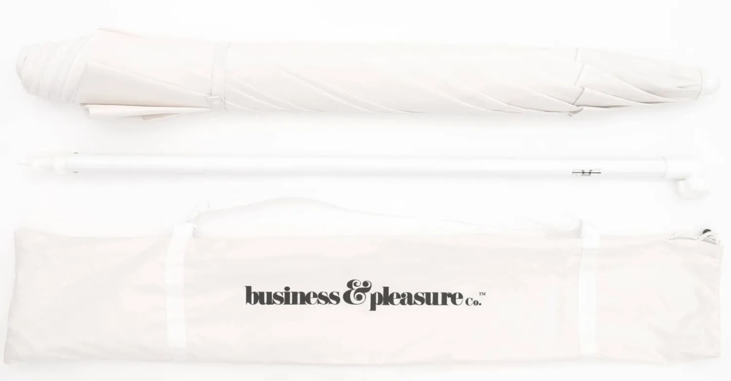 The Family Beach Umbrella - Antique White^Business & Pleasure Co. Best