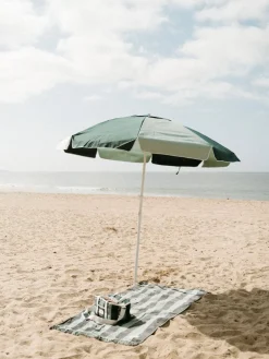 The Family Beach Umbrella - 70'S Panel Green^Business & Pleasure Co. Fashion