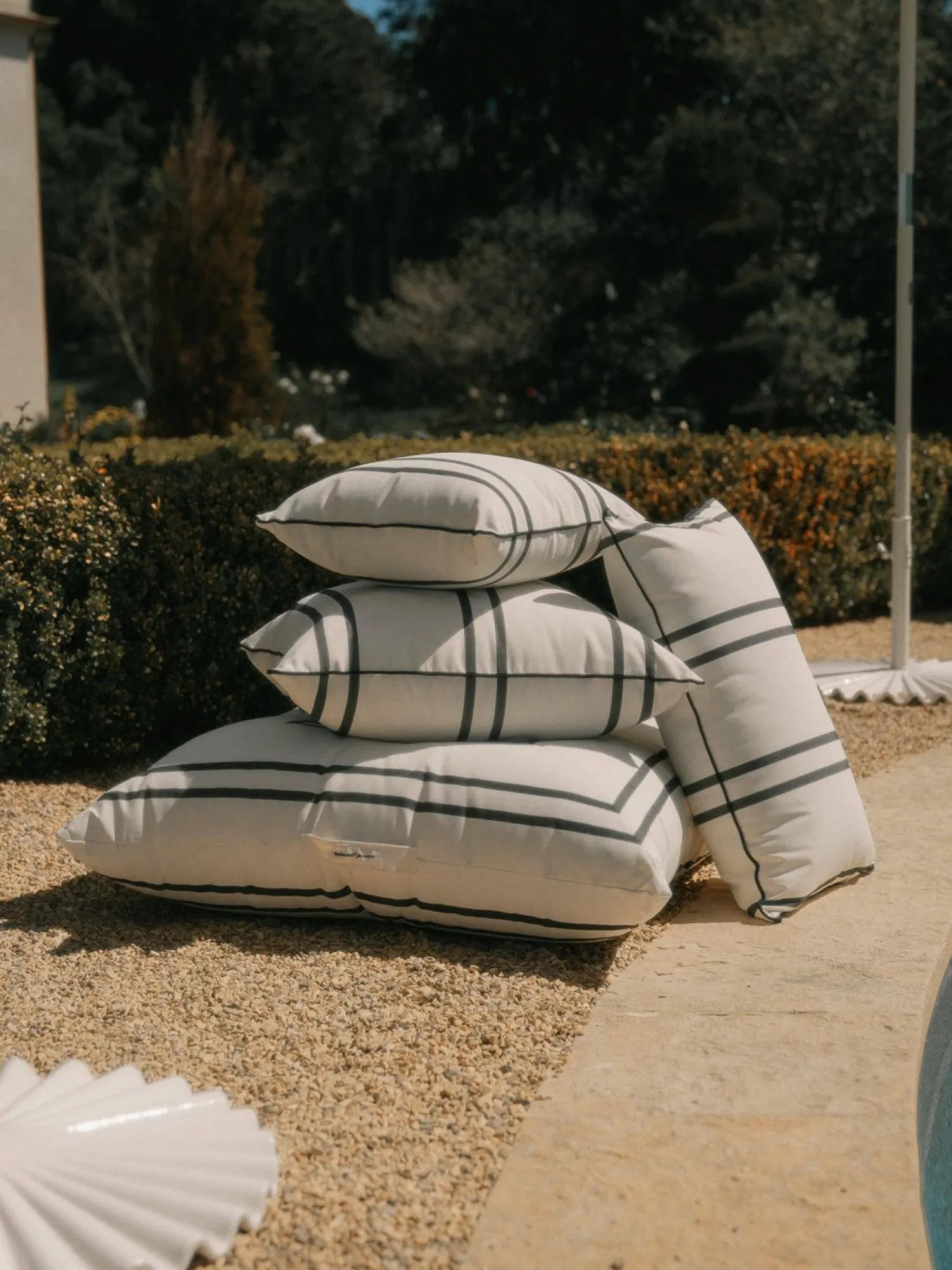 The Floor Pillow - Malibu Black Stripe^Business & Pleasure Co. Best