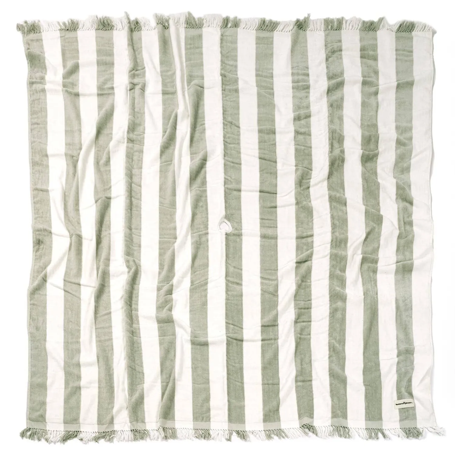 The Holiday Beach Blanket - Sage Capri Stripe^Business & Pleasure Co. New