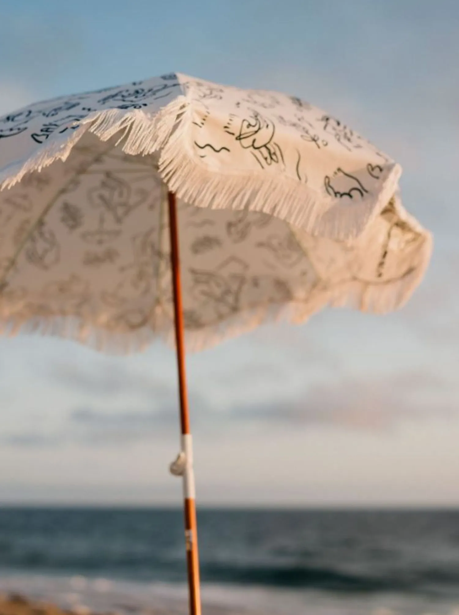The Holiday Beach Umbrella - Le Basque Navy^Business & Pleasure Co. Clearance