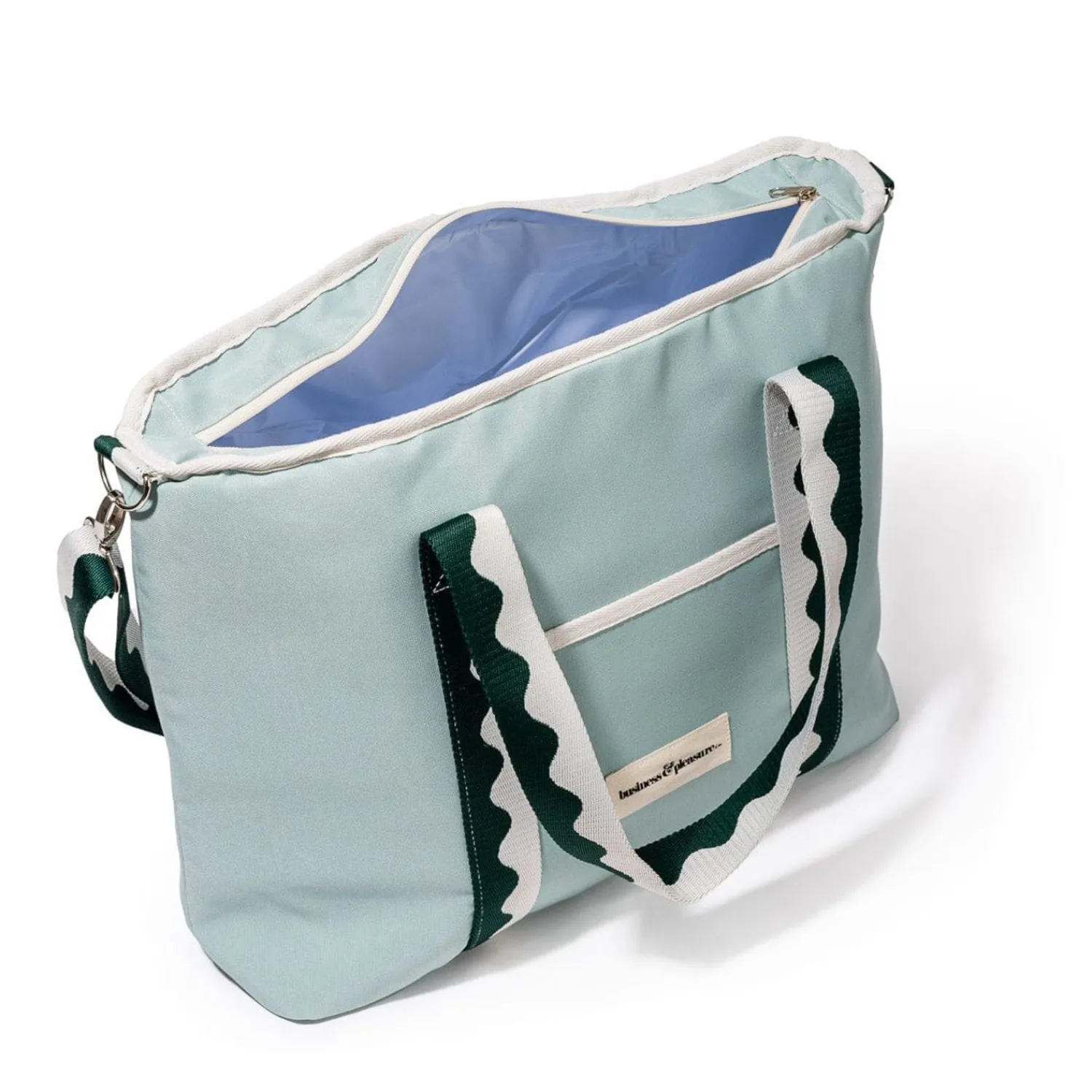 The Holiday Cooler Tote Bag - Rivie Green^Business & Pleasure Co. Outlet