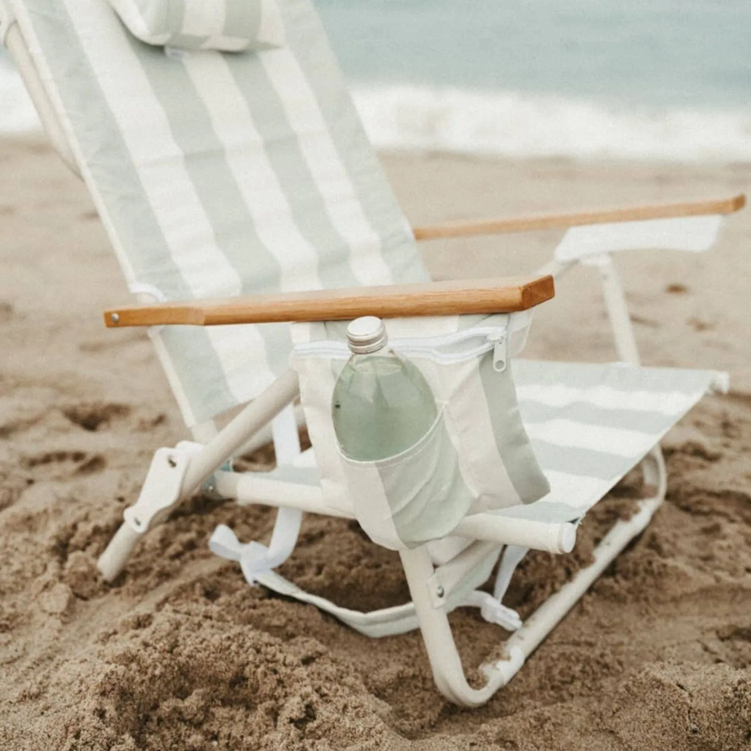 The Holiday Tommy Chair - Sage Capri Stripe^Business & Pleasure Co. Best