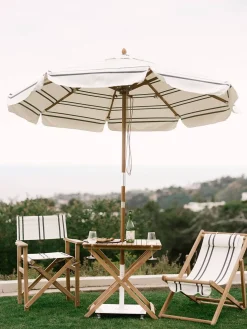The Market Umbrella - Malibu Black Stripe^Business & Pleasure Co. Outlet