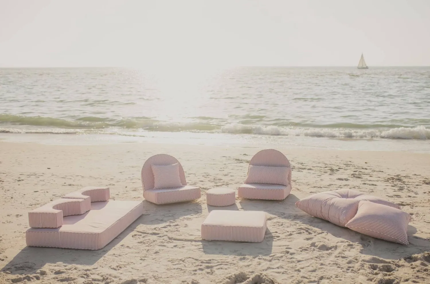 The Modular Pillow Stack - Lauren'S Pink Stripe^Business & Pleasure Co. Hot