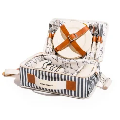 The Picnic Set - Laurens Navy Stripe^Business & Pleasure Co. Clearance
