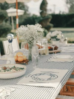The Placemat - Lauren'S Navy Stripe^Business & Pleasure Co. Hot