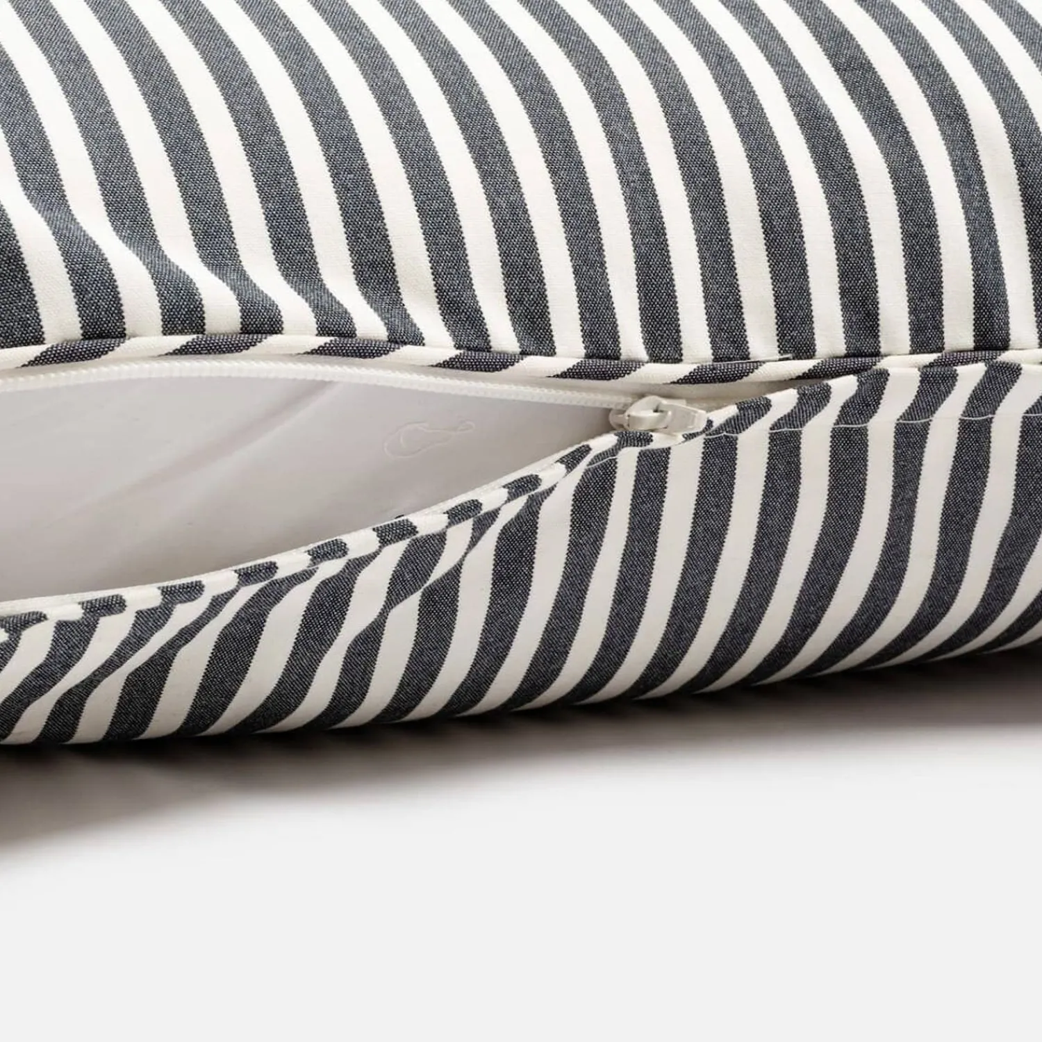 The Small Square Throw Pillow - Lauren'S Navy Stripe^Business & Pleasure Co. Clearance