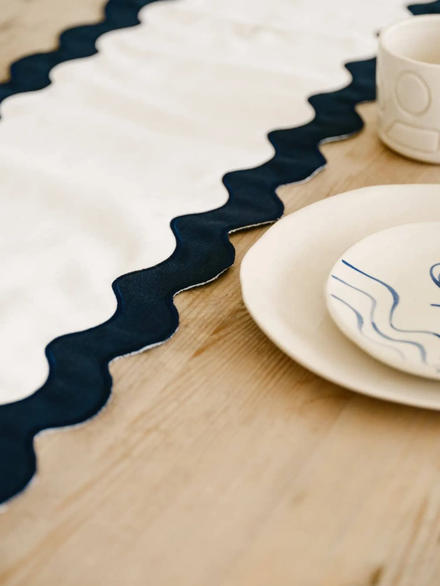 The Table Runner - Rivie White^Business & Pleasure Co. Hot