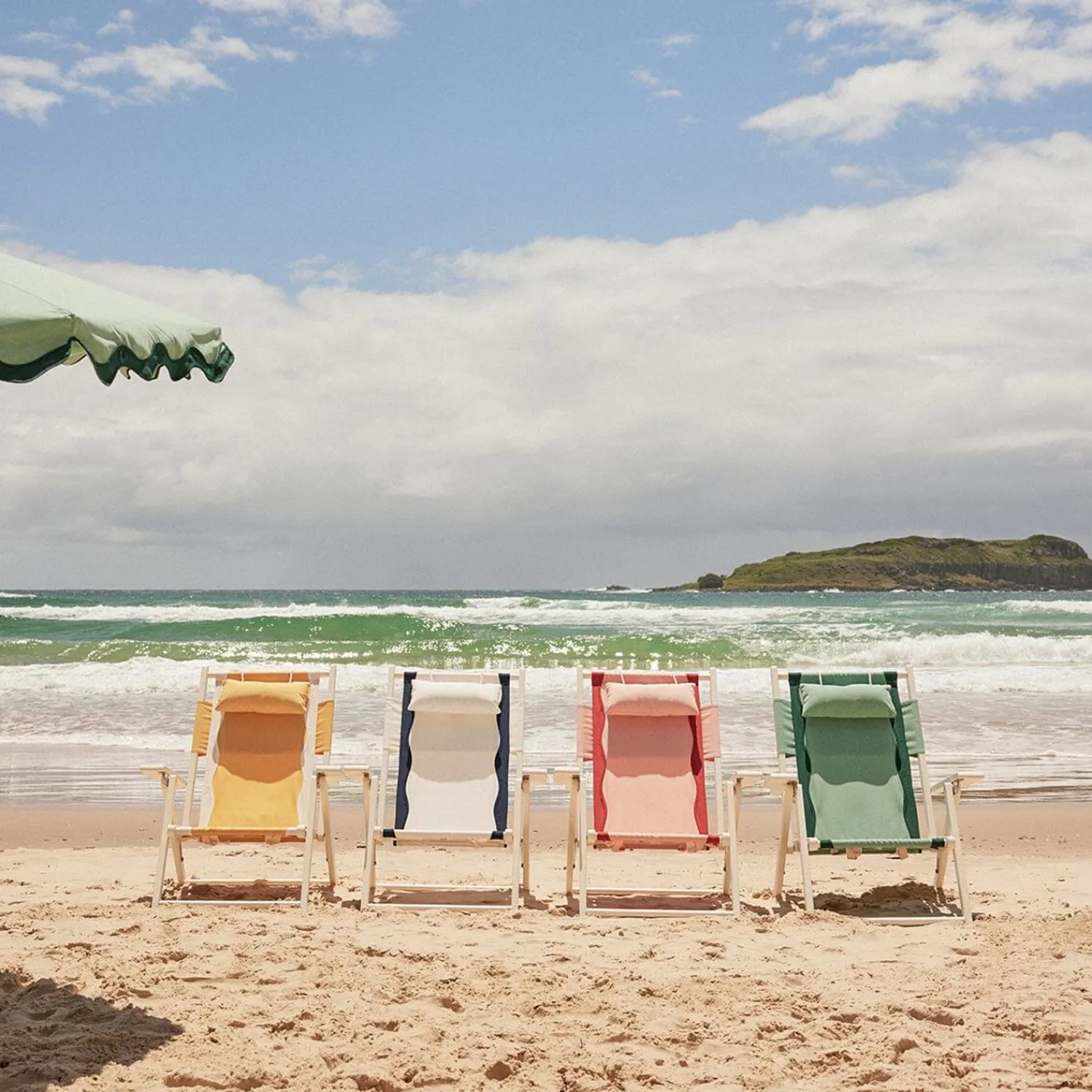 The Tommy Chair - White - Rivie Green^Business & Pleasure Co. Clearance